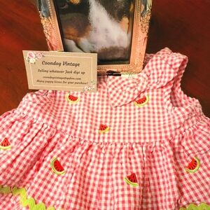 Watermelon Gingham Dress